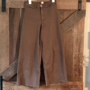 Anthropologie Maeve Wide-Leg Jeans in Brown